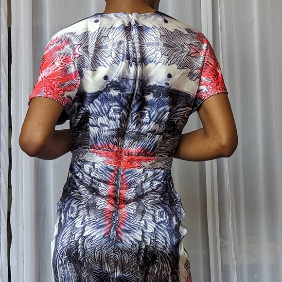 Designer Evening Maxi Dress - Unique Pattern | Size S - Picture 9 of 11